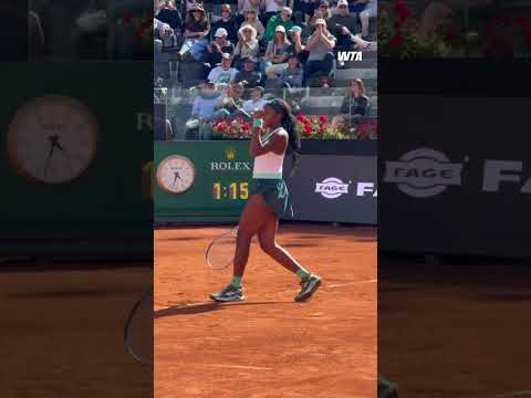 BACK TO BACK ROME FINALS πͺ #WTA #CocoGauff #Tennis #IBI26 #MatchPoint