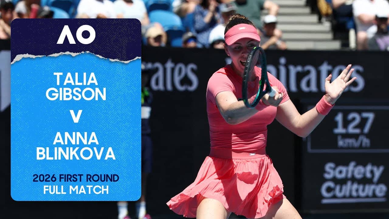 Talia Gibson v Anna Blinkova Full Match | Australian Open 2026 First Round