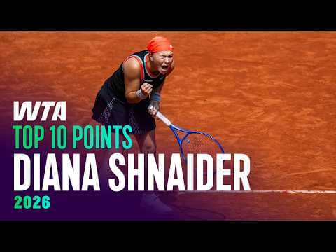 The BEST Diana Shnaider Shots from the 2026 WTA Season So Far! π€―