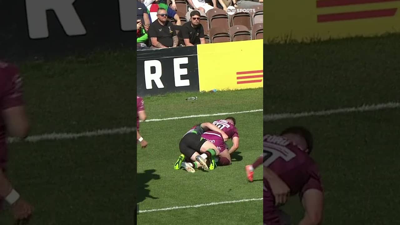 A slick pickup from George Ford before powering over the line ๐ค @PREM-Rugby | #premrugby