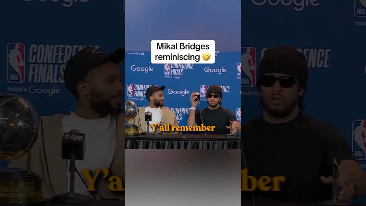 Mikal Bridges reminiscing on the good ol’ days #villanova #knicks