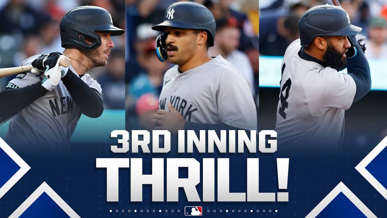 Yankees score FIVE RUNS in the 3rd inning! 🔥 (Ft. Bellinger, Rosario, and Grisham!)