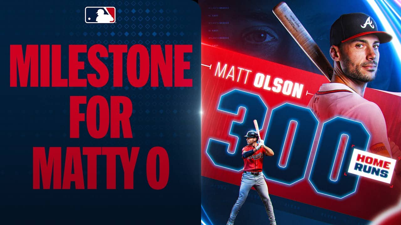 Matt Olson clubs his 300th career home run! ๐ฅ His 12th of the season for the Braves! ๐ช