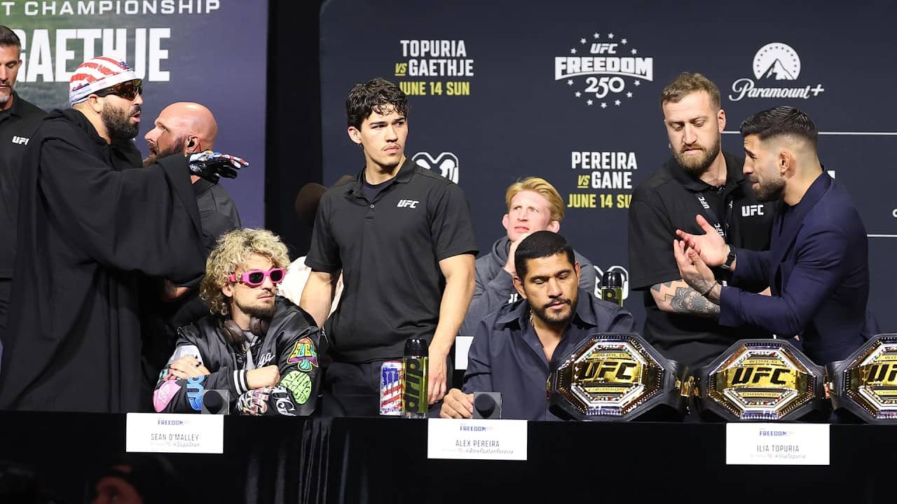 FULL UFC White House Press Conference: Ilia Topuria CONFRONTS Josh Hokit, MORE | MMA Fighting