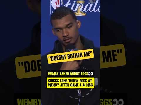 Wemby "not bothered" about the eggs👀