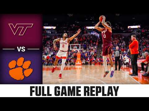 Virginia Tech vs. Clemson Full Game Replay | 2025-26 ACC Men's Basketball