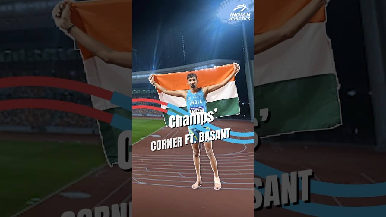 Basant on his Asian U20 gold, celebration & plans π€ #ChampsCorner #AFI #Shorts