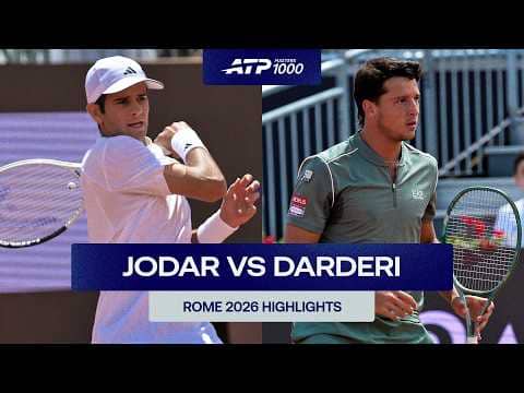 Rafael Jodar vs. Luciano Darderi Highlights | Rome 2026 Quarter-Final