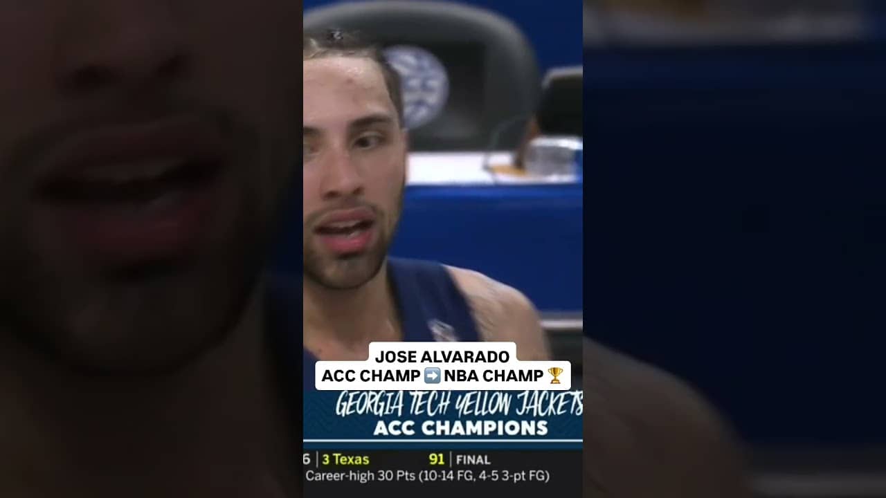 What a journey for Jose Alvarado 👏 #georgiatech #newyorkknicks #nbafinals #collegebasketball