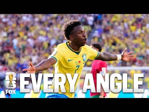 EVERY ANGLE of Vinícius Júnior GOAL 🔥 Brazil vs Morocco 2026 FIFA World Cup™