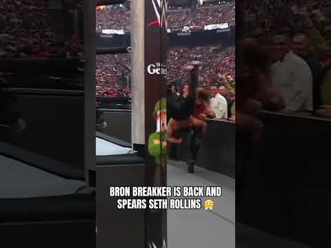 Bron Breakker returns š #WrestleMania