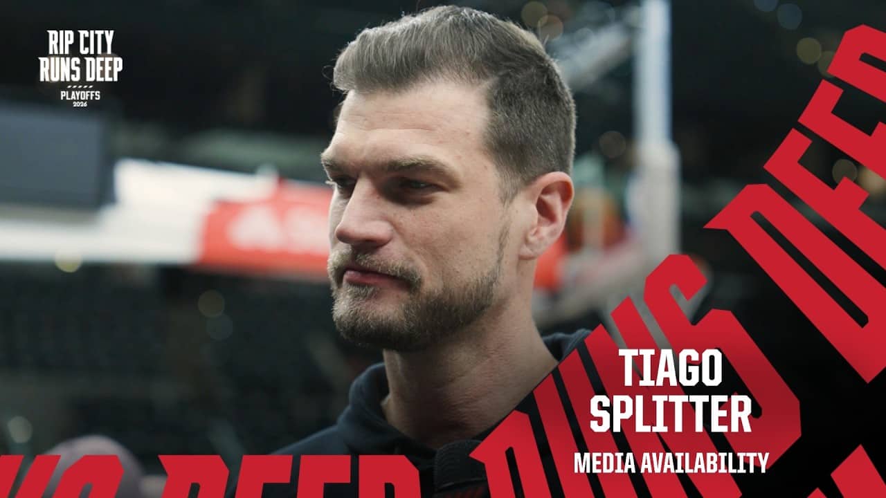 Tiago Splitter On Team Leading Up To Game 5 vs Spurs | Portland Trail Blazers | April 28, 2026