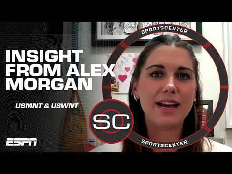 Alex Morgan sees GRIT from the USMNT & wants the USWNT to MAKE A STATEMENT ⚽ | SportsCenter