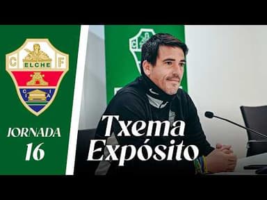 RUEDA DE PRENSA | Txema Expósito habla sobre el Elche CF Femenino - CD Samper | Jornada 16