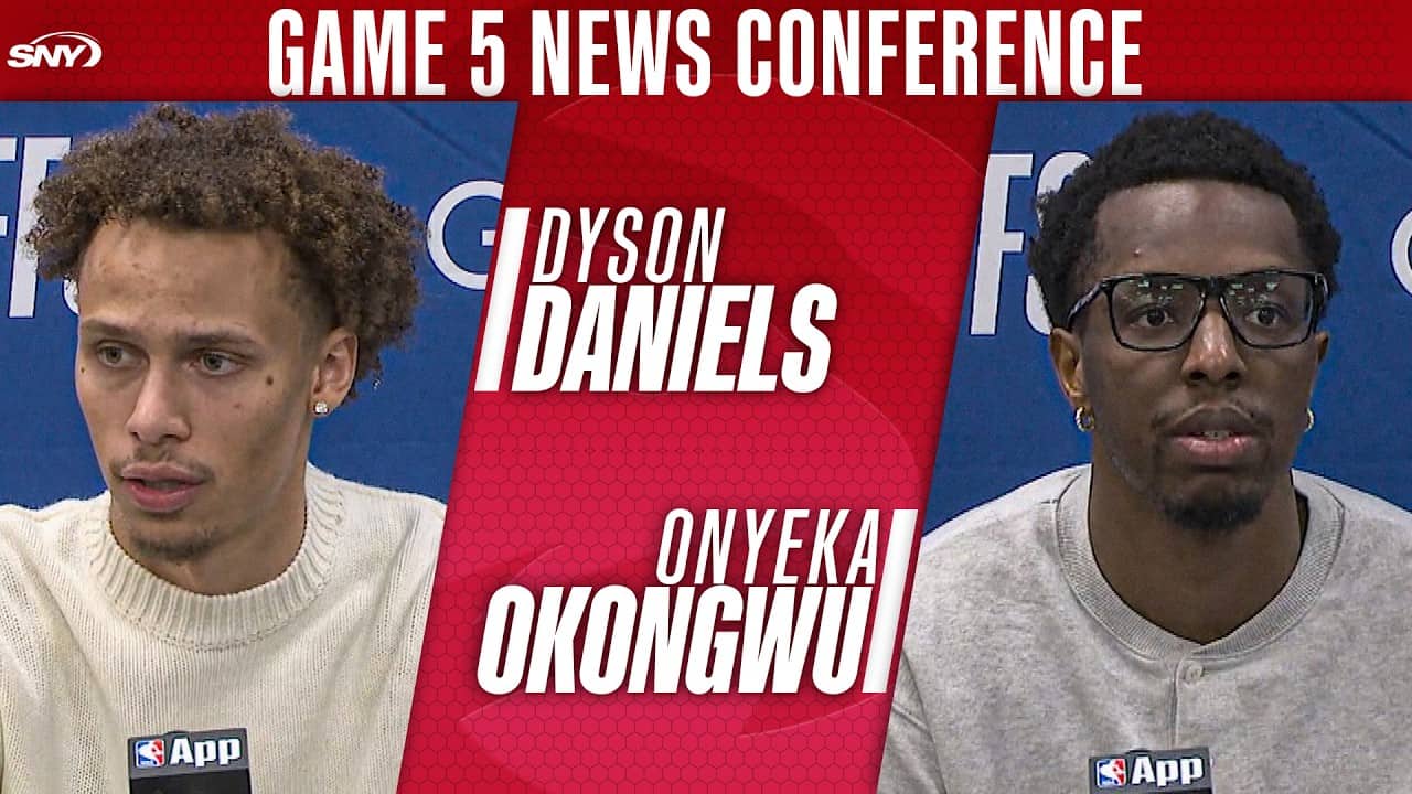 Onyeka Okongwu and Dyson Daniels react to Hawks Game 5 loss to Knicks