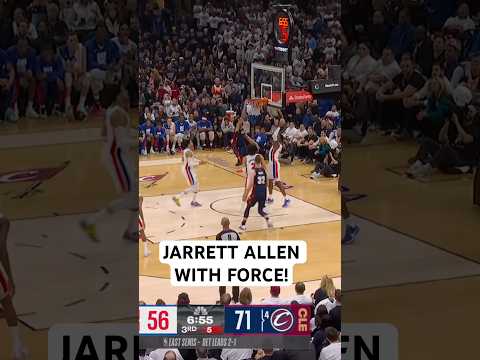 Jarrett Allen angry at the rim!