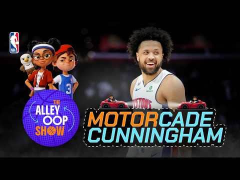 Alley & Oop Visit Detroit! Learn About Cade Cunningham, Pistons History & More | NBA Kids Show