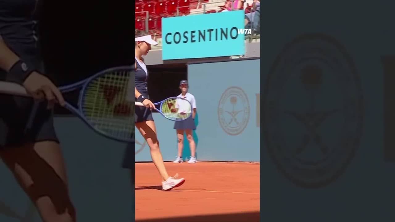 Cross-court forehands on fire π₯ #WTA #MMOpen #BelindaBencic