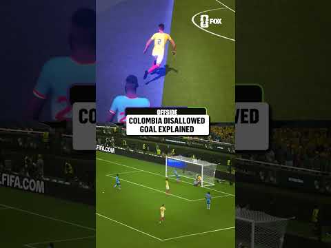 Here's why Colombia's goal was ruled out ❌