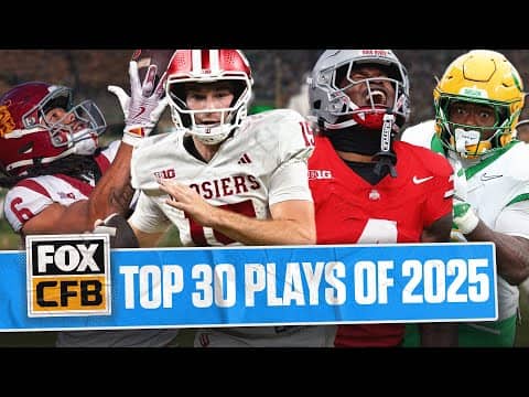 Top 30 Plays of 2025 College Football Season on FOX π FOX College Football