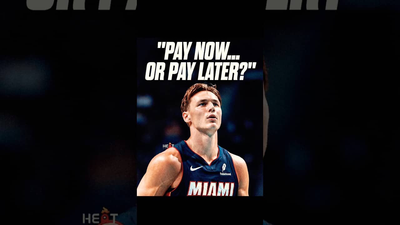 What should the Miami Heat do with Pelle Larsson? Pay now? Or Pay later? #nba #fyp #shorts 