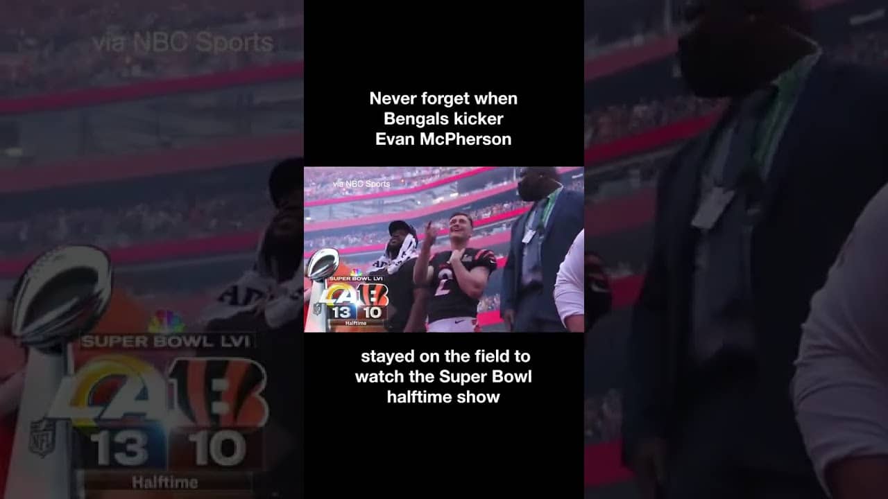 still an all-time Super Bowl halftime moment 🤣 #bengals #nfl