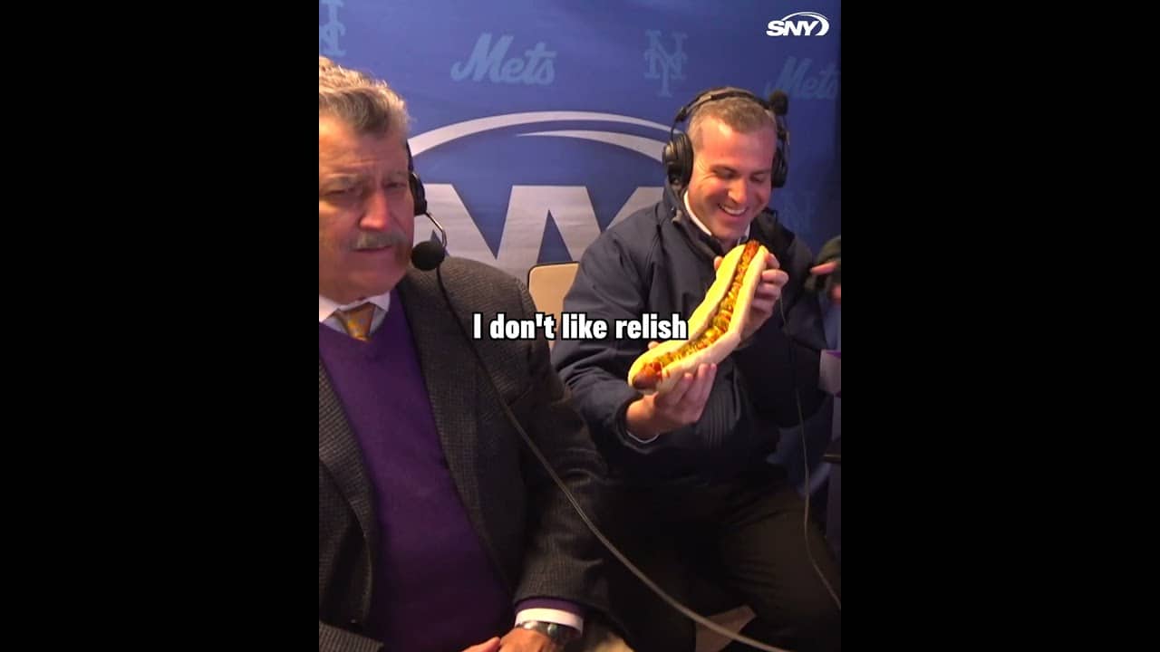 Steve Gelbs & Keith Hernandez take on the Glizzilla at Coors Field ๐ญ๐