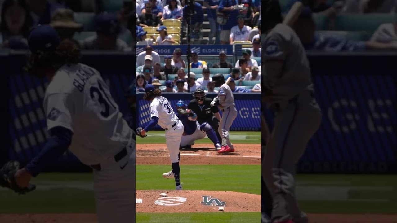 Tyler Glasnow PAINTS the outside corner for a strikeout! ๐จ