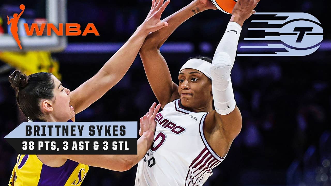 Brittney Sykes drops a CAREER-HIGH 38 PTS against the Sparks š„ | WNBA on ESPN
