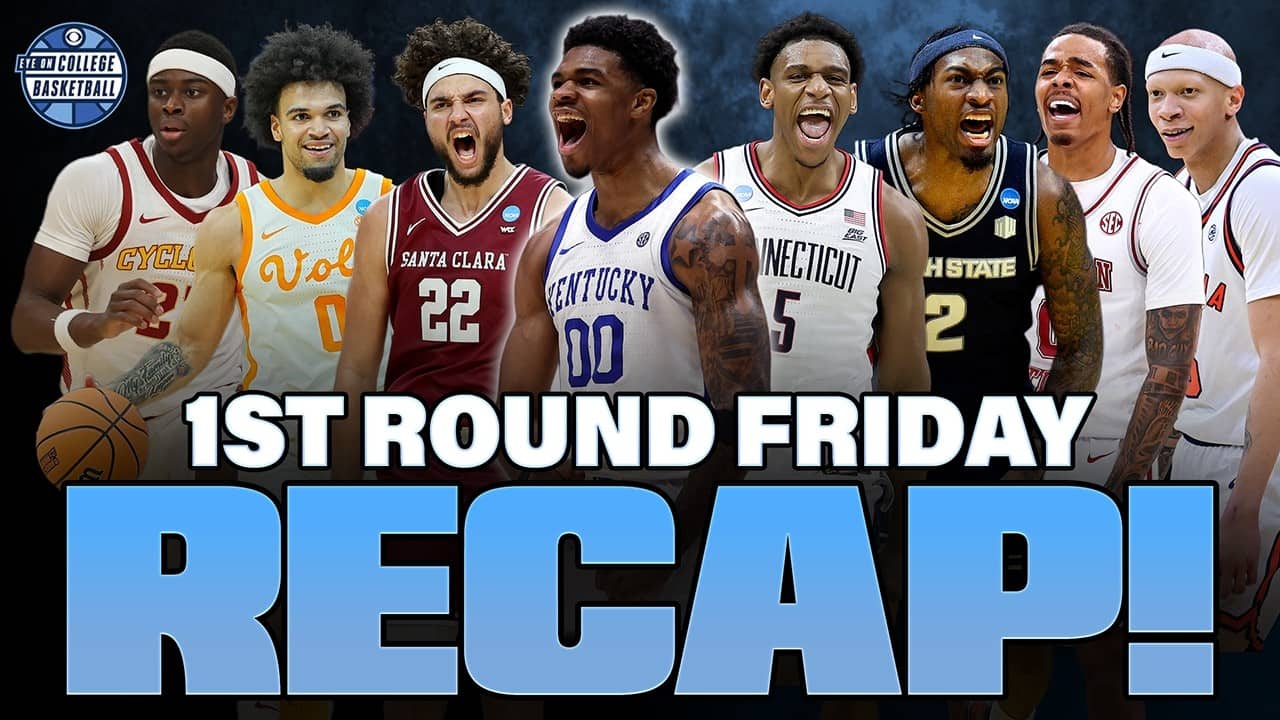 2026 March Madness Friday Round 1 Reaction! Kentucky-Santa Clara buzzer beater! Taris Reed 31 & 27!
