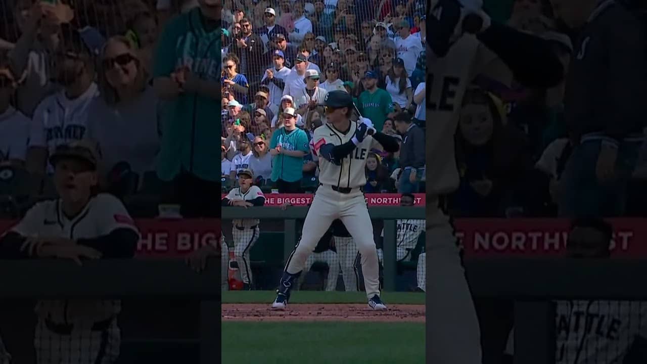 Colt Emerson steps up for his first MLB at-bat ๐๐ฅน