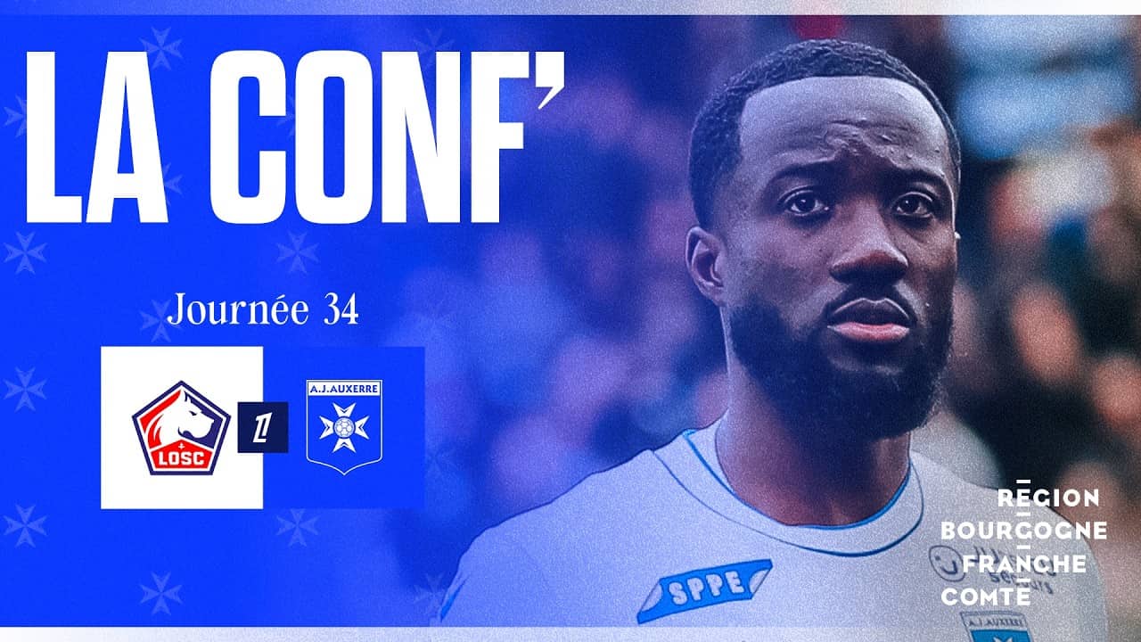 J34 - La conférence de presse de Christophe Pelissier et Elisha Owusu avant Lille-AJA