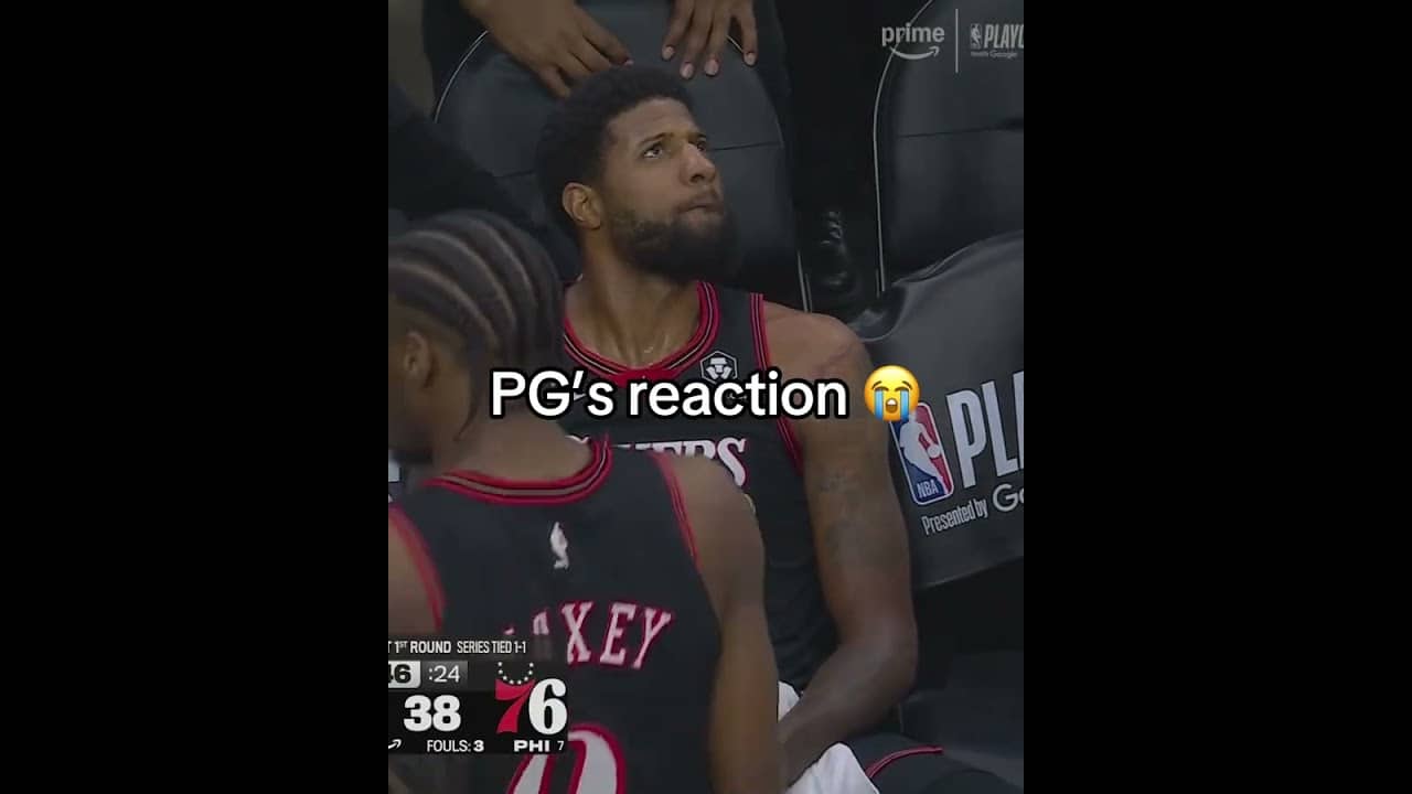 Paul George’s reaction 👀