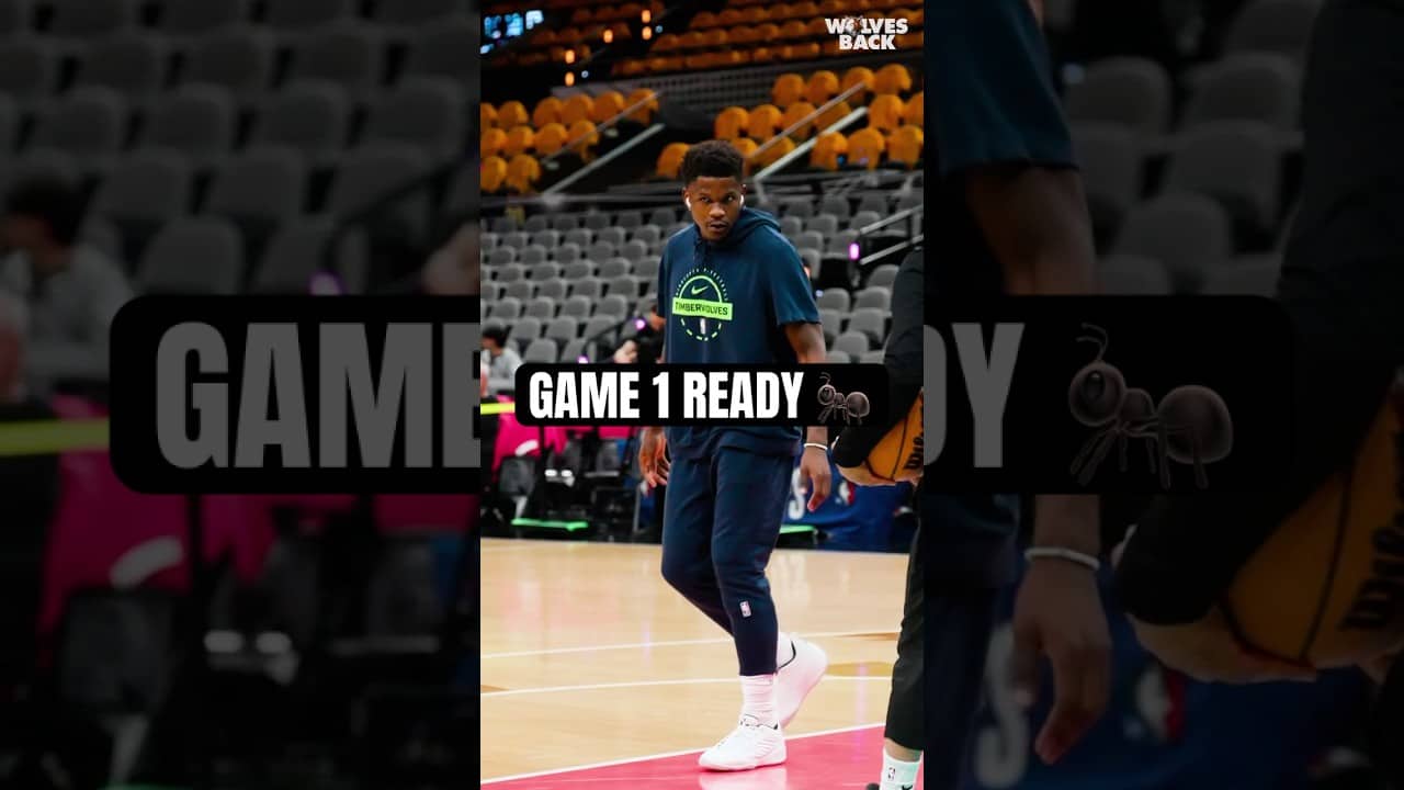 Anthony Edwards is AVAILABLE For Game 1 vs San Antonio 🐺