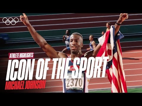 π₯ Born Winner! πΊπΈ Michael Johnson | All Individual Olympic Medals π€©π« | Athlete Highlights