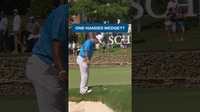 ONE-HANDED Hideki Matsuyama 👀
