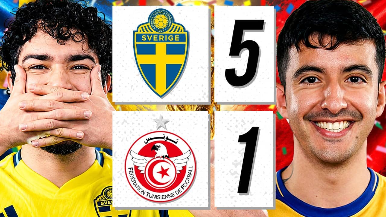 THE ISAK & GYOKERES SHOW 🔥 SWEDEN 5-1 TUNISIA (REACTION)