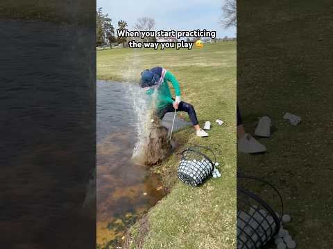Best practice routine for bad golfers ๐
#shorts #golf