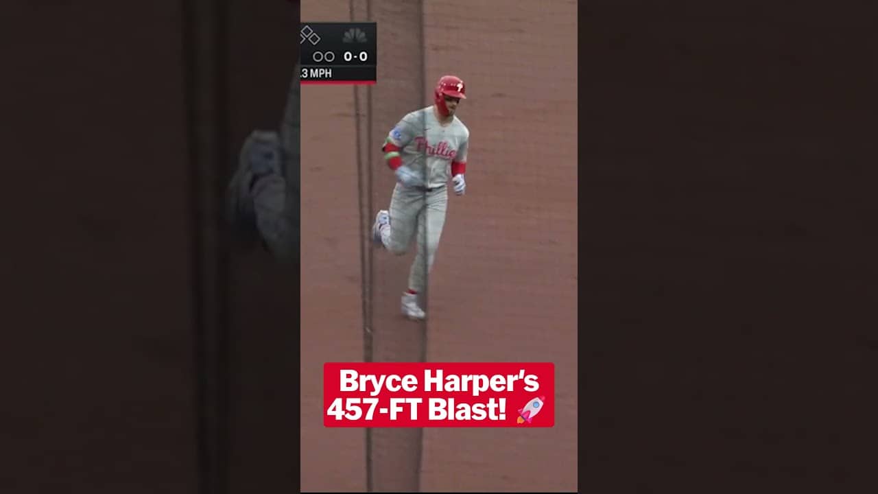 Bryce Harper launches a 457-FT moonshot! π