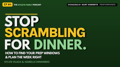 The Weekly Meal Prep Framework for Busy Sports Families | Athlete Family Podcast EP 4