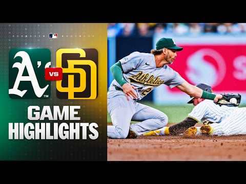 A's vs. Padres Game Highlights (5/23/26) | MLB Highlights
