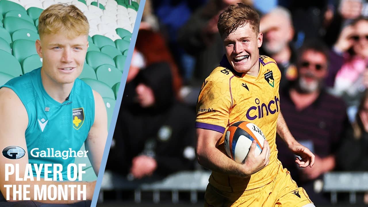 Fin Smith Reacts To Being Named Gallagher Player Of The Month