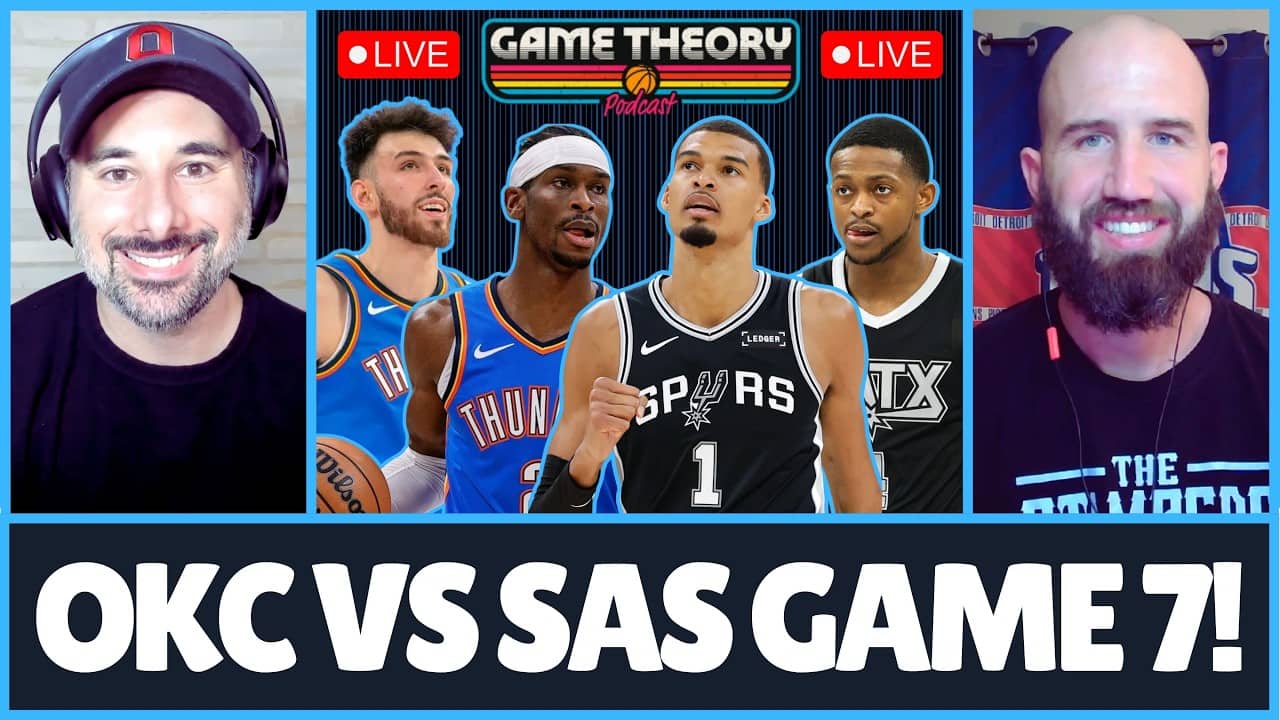 SPURS WIN GAME 7 OVER THUNDER To Go To NBA Finals Vs. Knicks Live Reaction | Game Theory Podcast