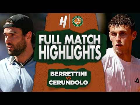 Matteo Berrettini vs Juan Manuel Cerundolo - FULL Match Highlights | Round 4 | Roland Garros 2026