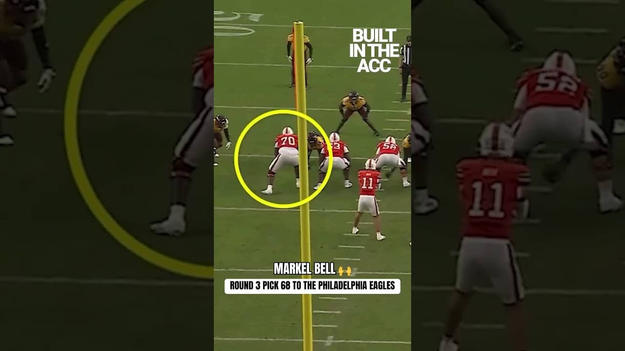 With the 68th pick of the NFL Draft the Eagles select Markel Bell from Miami ๐ #BuiltInTheACC #NFL