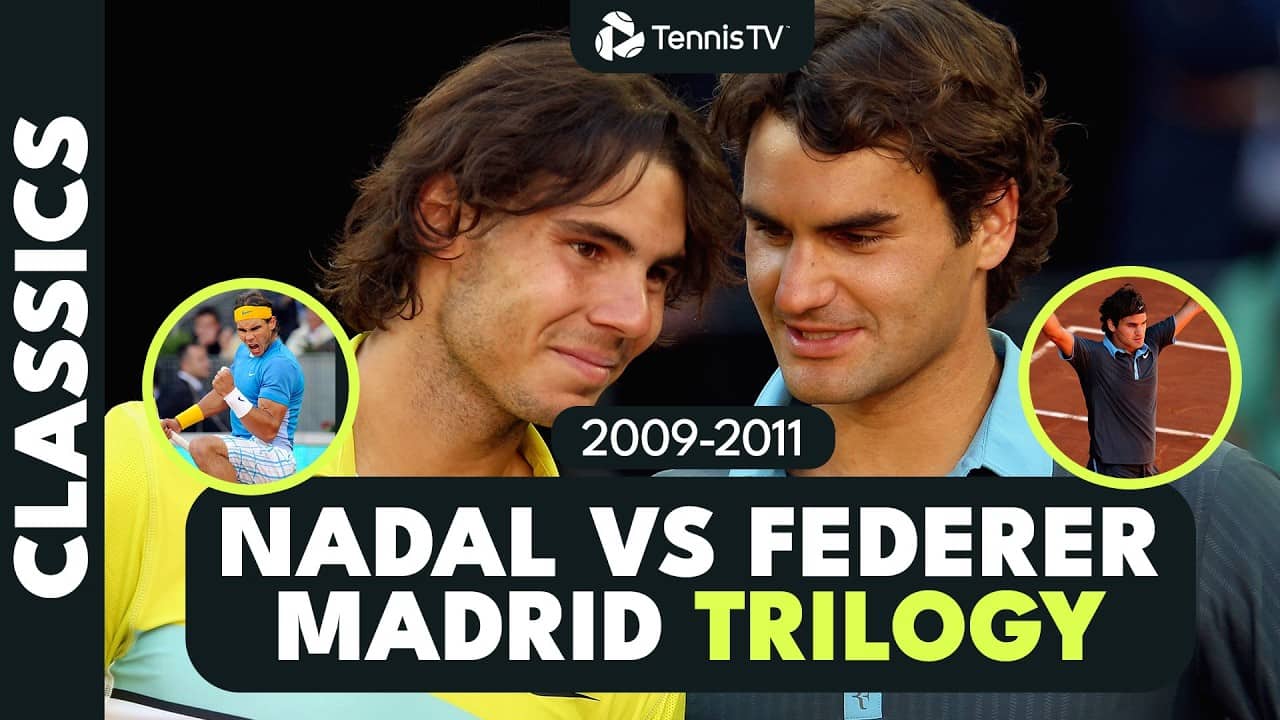 Roger Federer vs Rafael Nadal in Madrid Hit Different ๐ฎโ๐จ | 2009-2011 Trilogy Best Shots