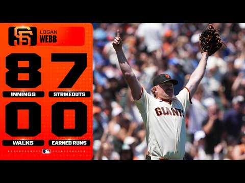 Logan Webb stays HOT with another STRONG performance for the Giants! πͺ (8 IP, 7 Ks, 0 ER! π₯)