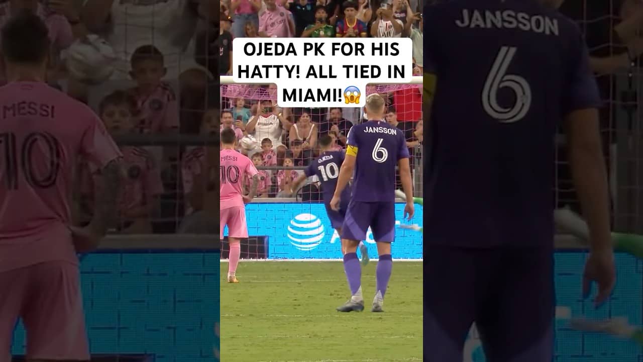 Ojeda’s PK😤 tied it in Miami!