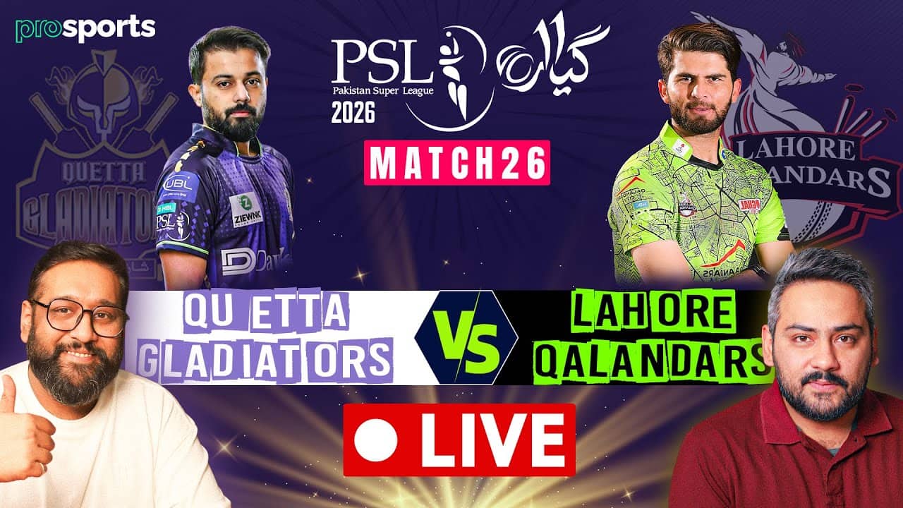 LQ vs QG LIVE | Lahore Qalandars vs Quetta Gladiators | PSL 11 Match 26 Watch Along