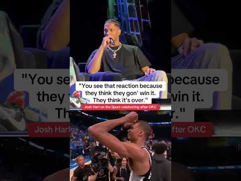 Josh Hart spoke about the Knicks watching the Spurs celebrate after beating OKC 👀